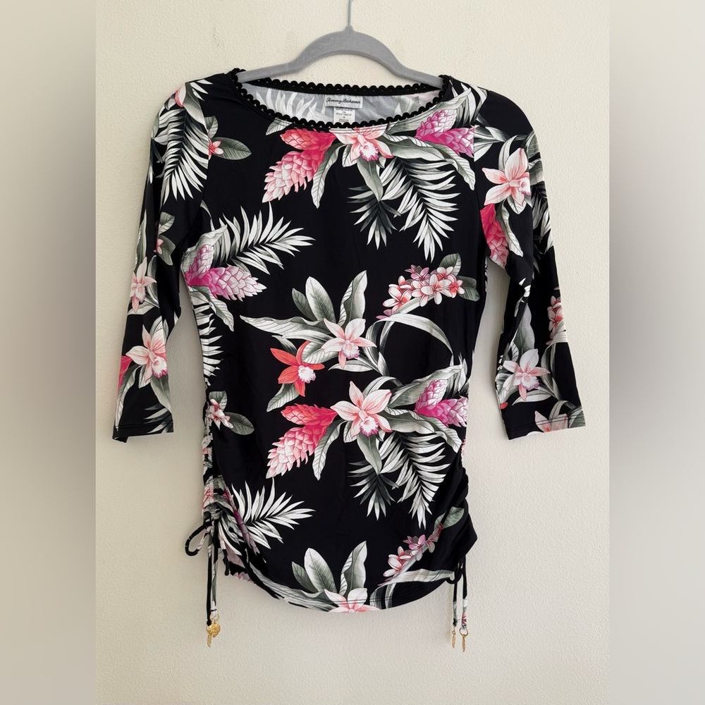 Tommy Bahama Gingerflower Boatneck Rashgaurd